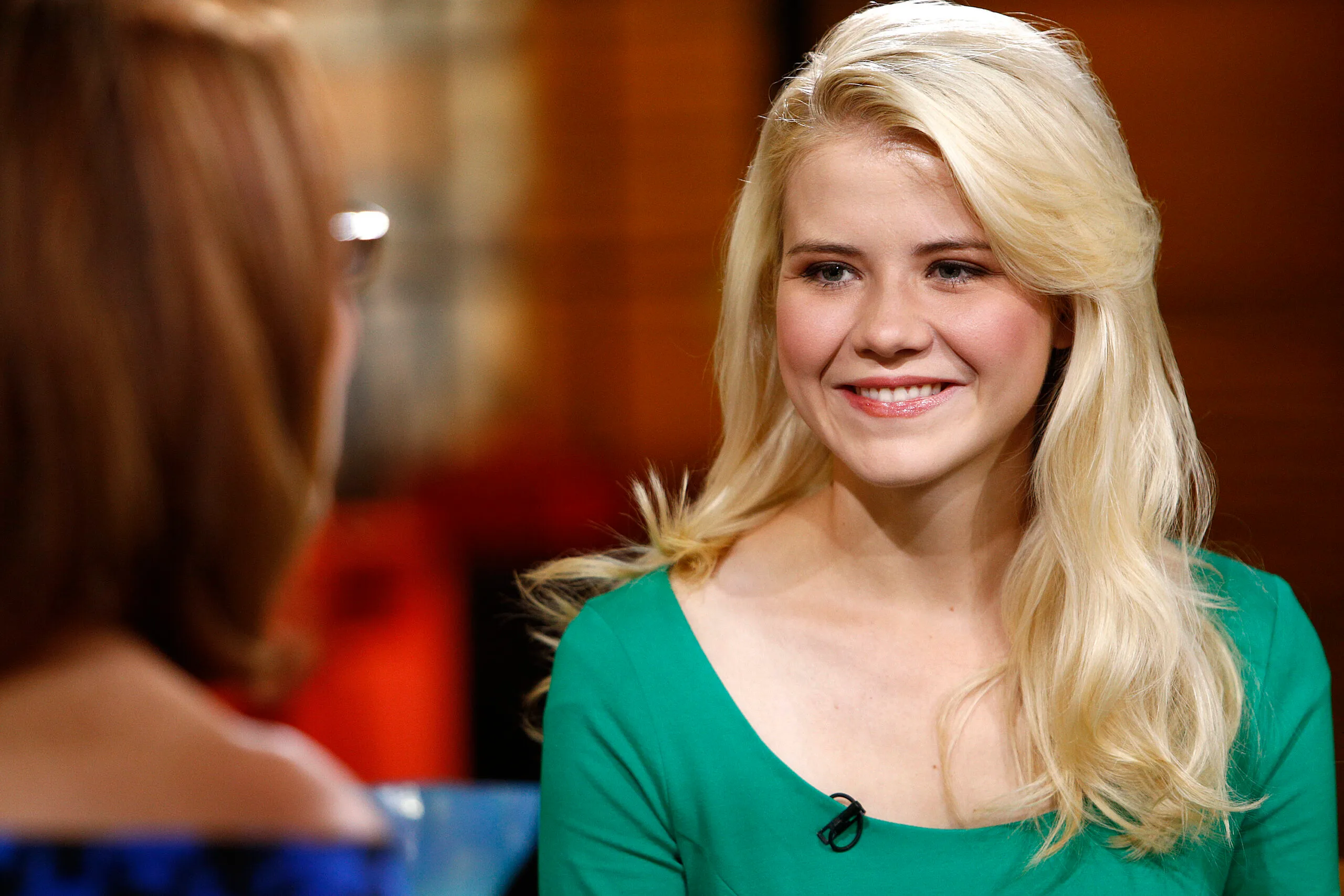 Elizabeth being interviewed