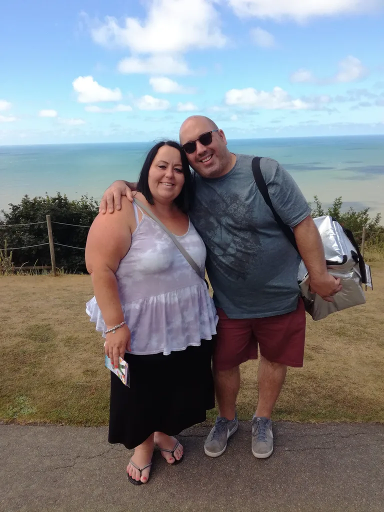 Lisa and Adrian outside