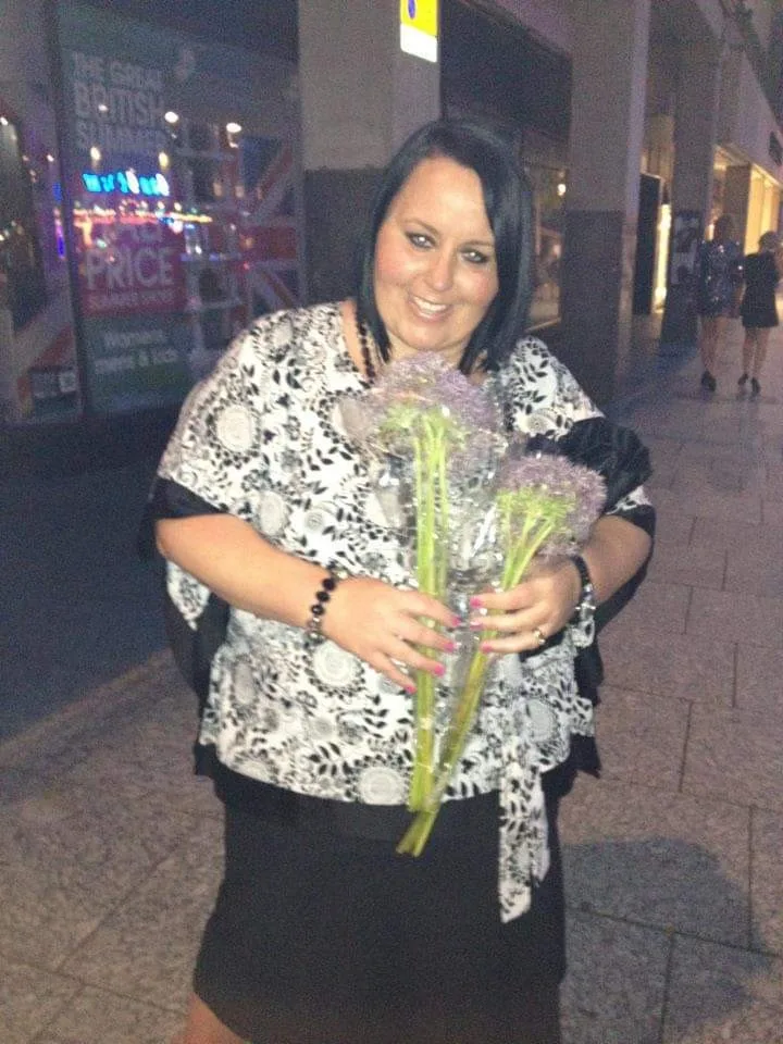 Lisa before her weight-loss journey