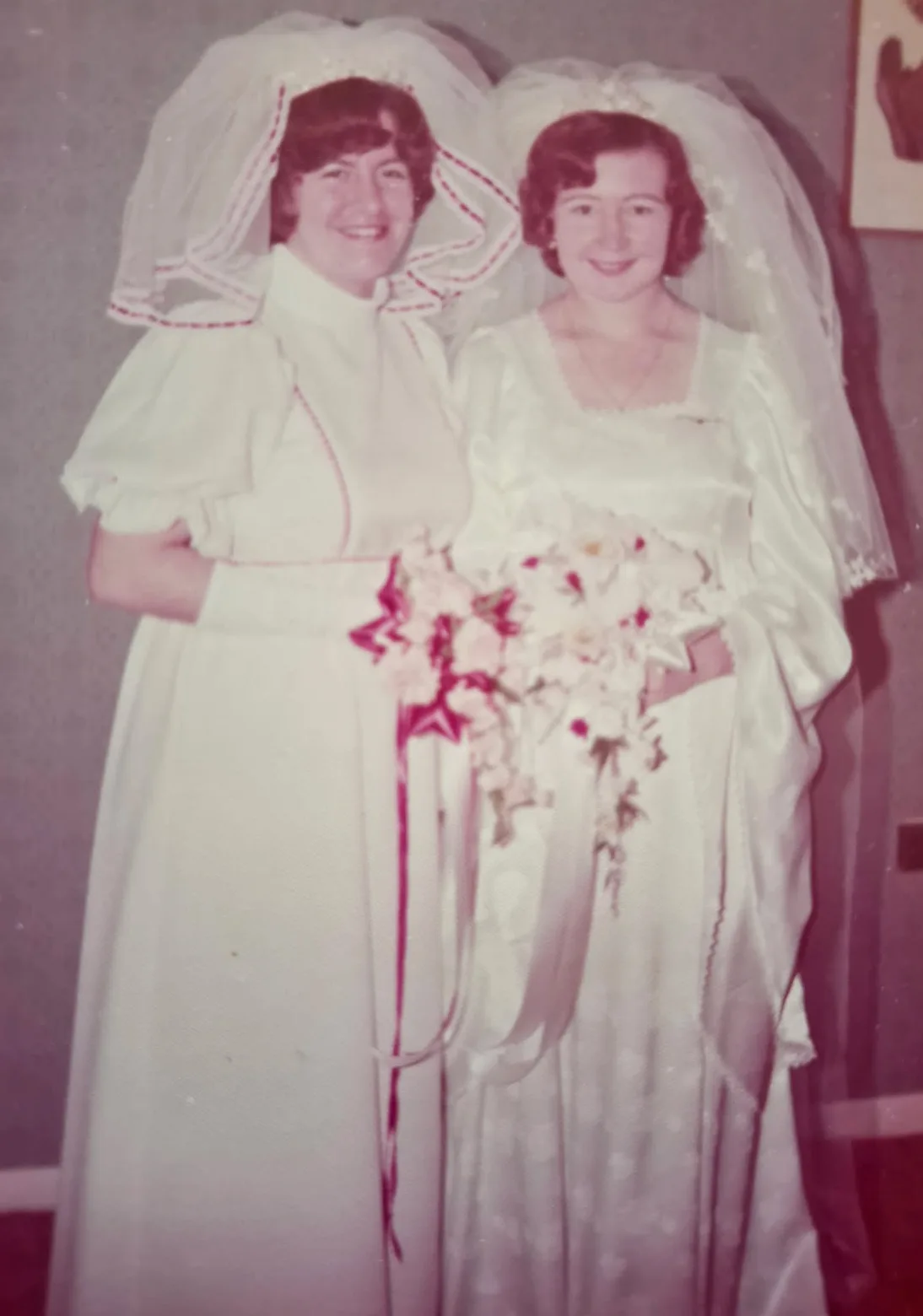 two women on a wedding day