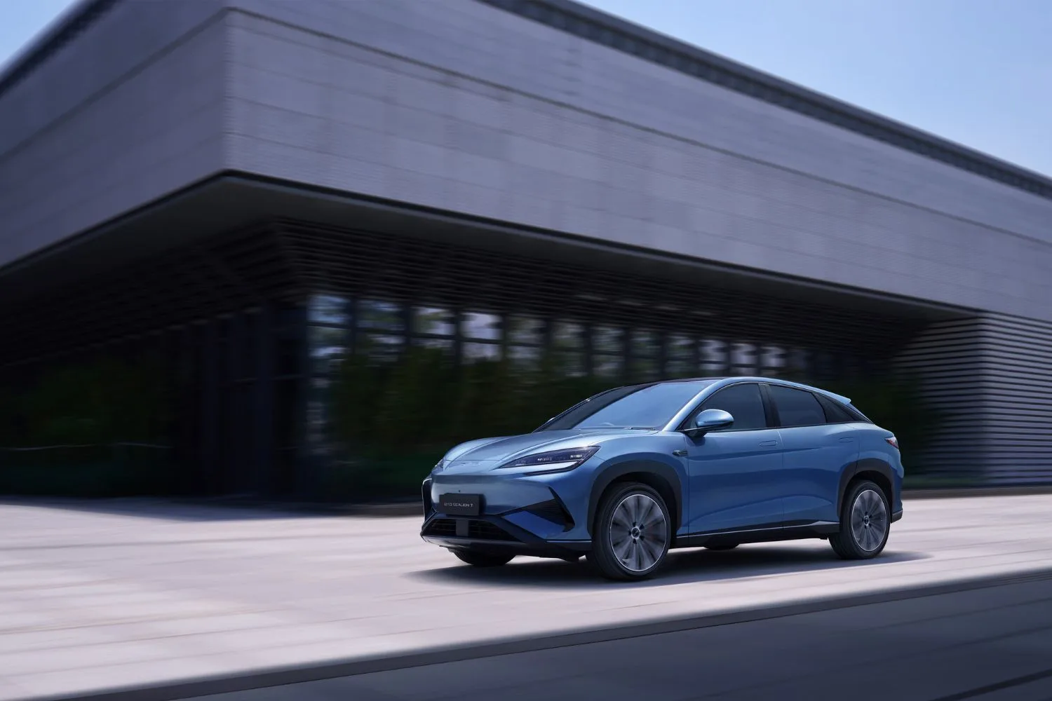 Car outside building