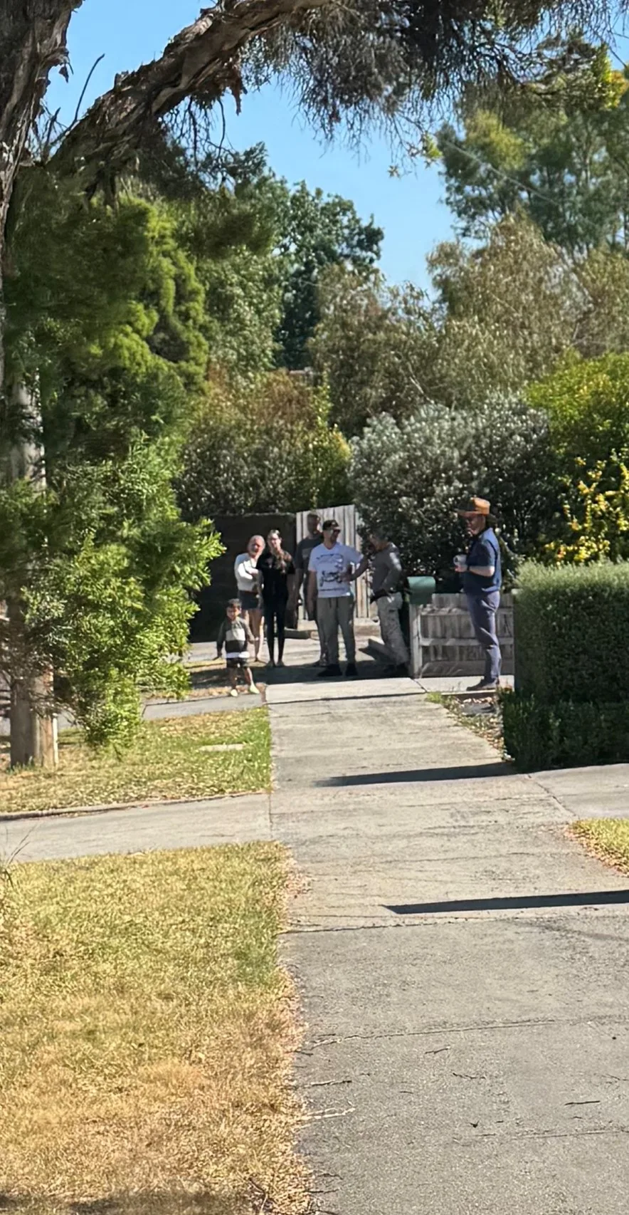 Neighbours out to give pats to Hugo