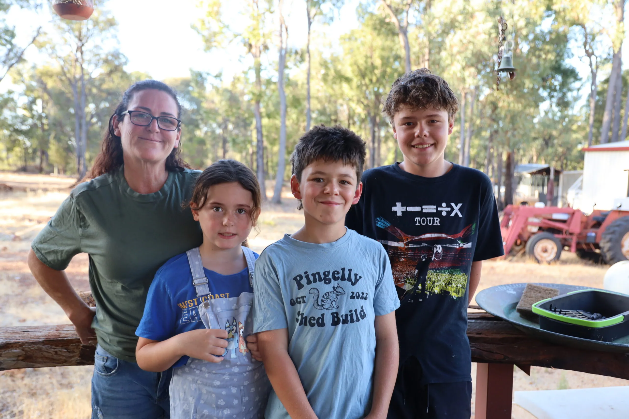 family photo outside 