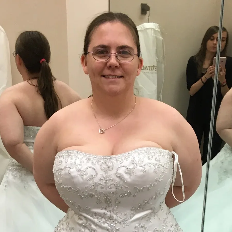 Image of woman wearing wedding dress