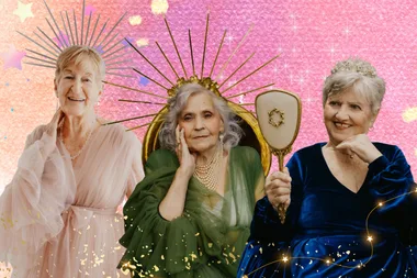A collage of gran goddesses - Melba, Joan and Anna