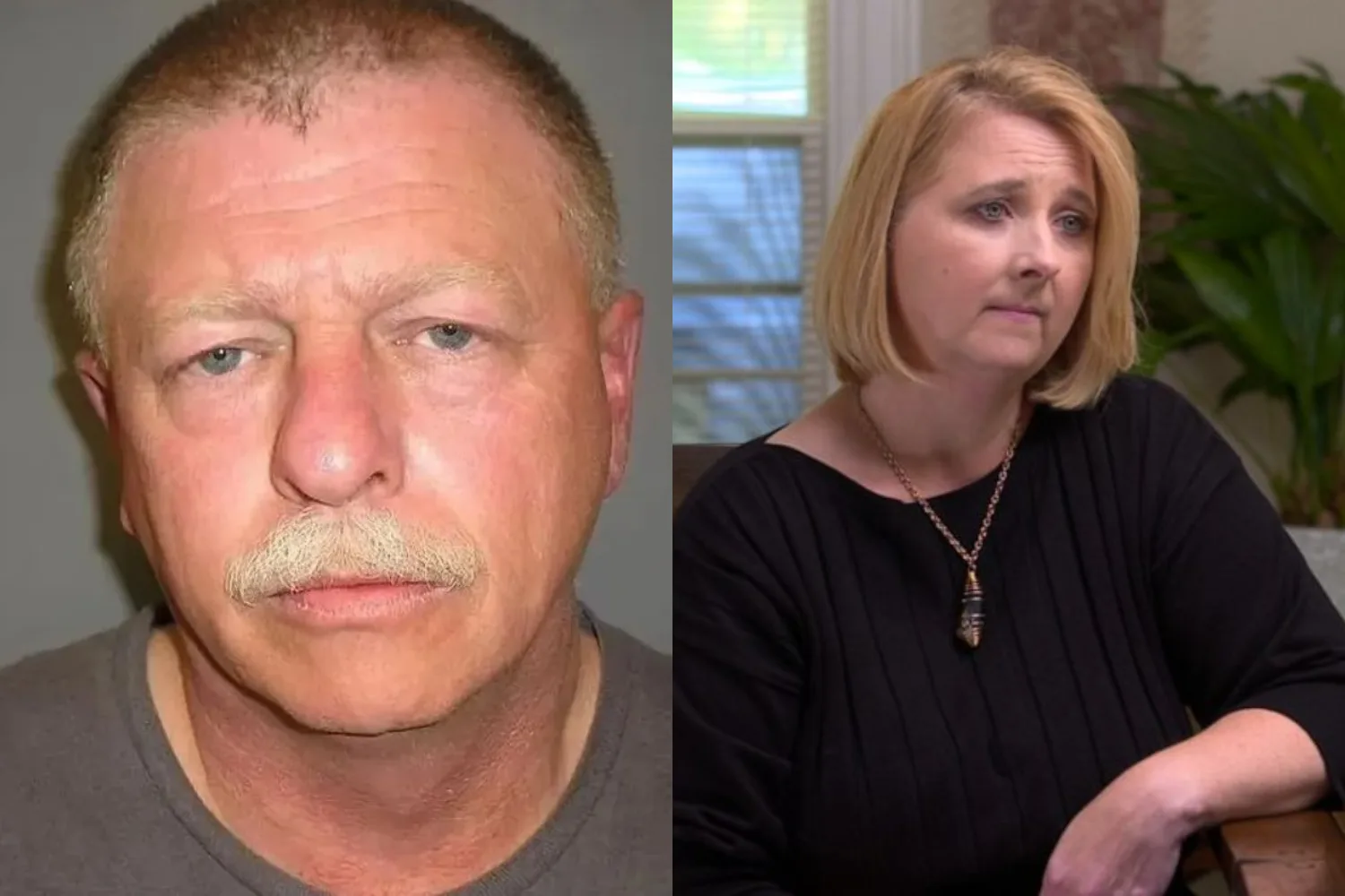 Left image - Murderer husband Right image - wife of murderer