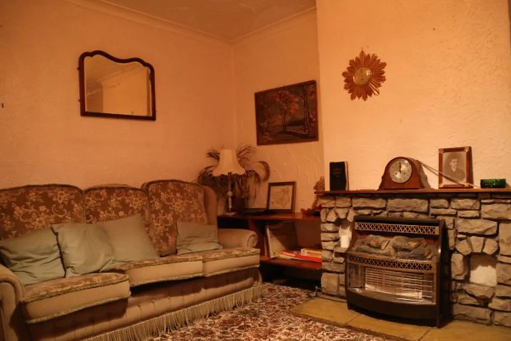 A 1970s British living room