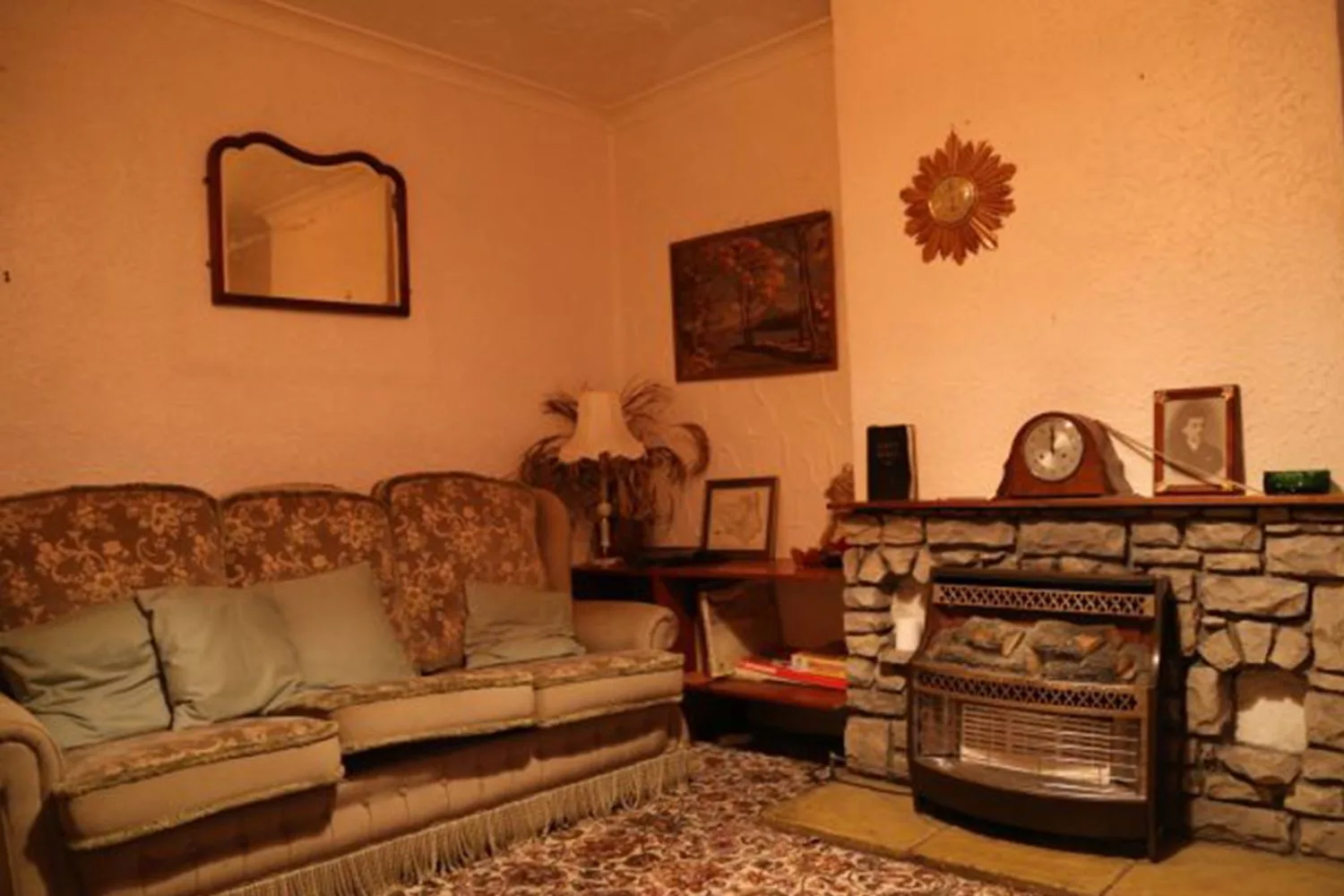 A 1970s British living room