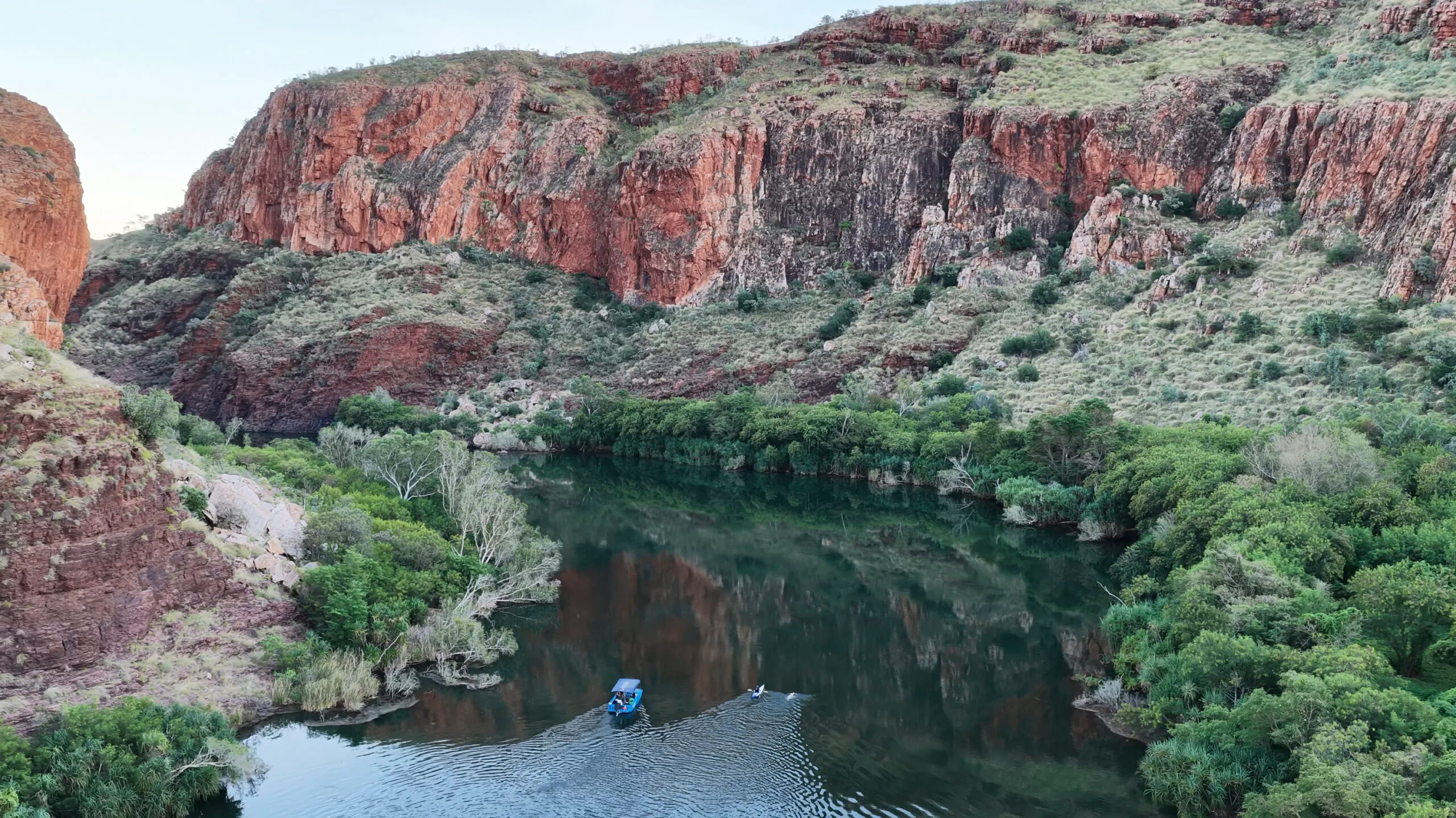 boat in gorge