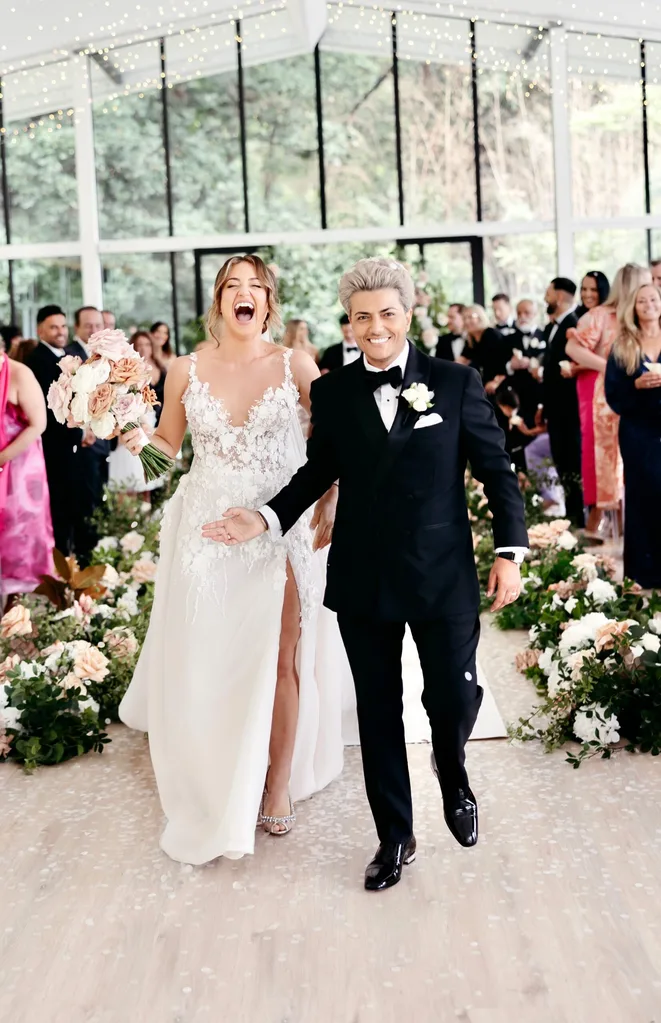 Image of happy couple on their wedding day