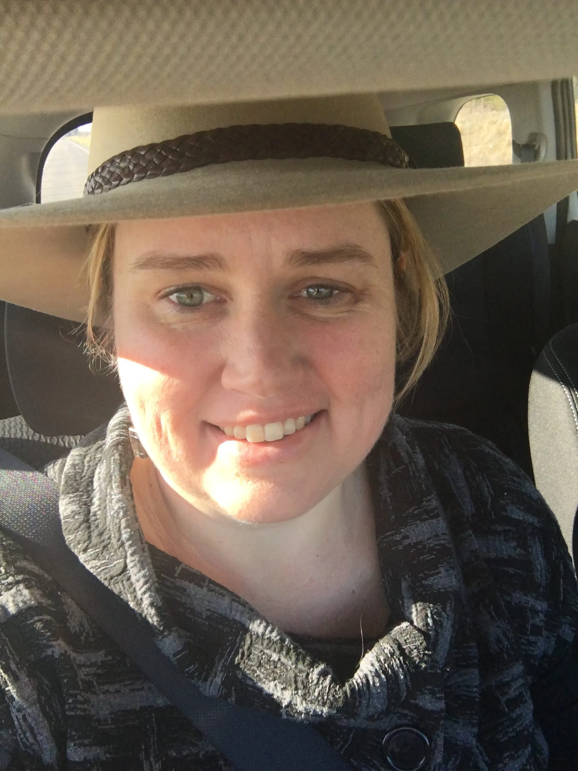 woman in hat