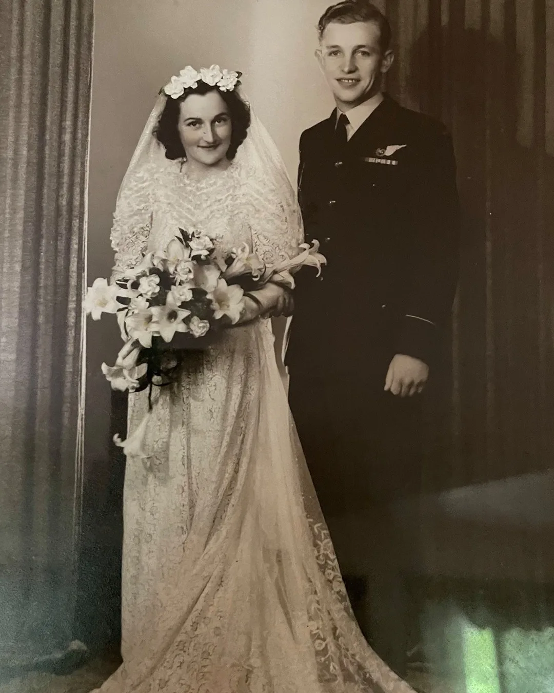 black and white wedding photo