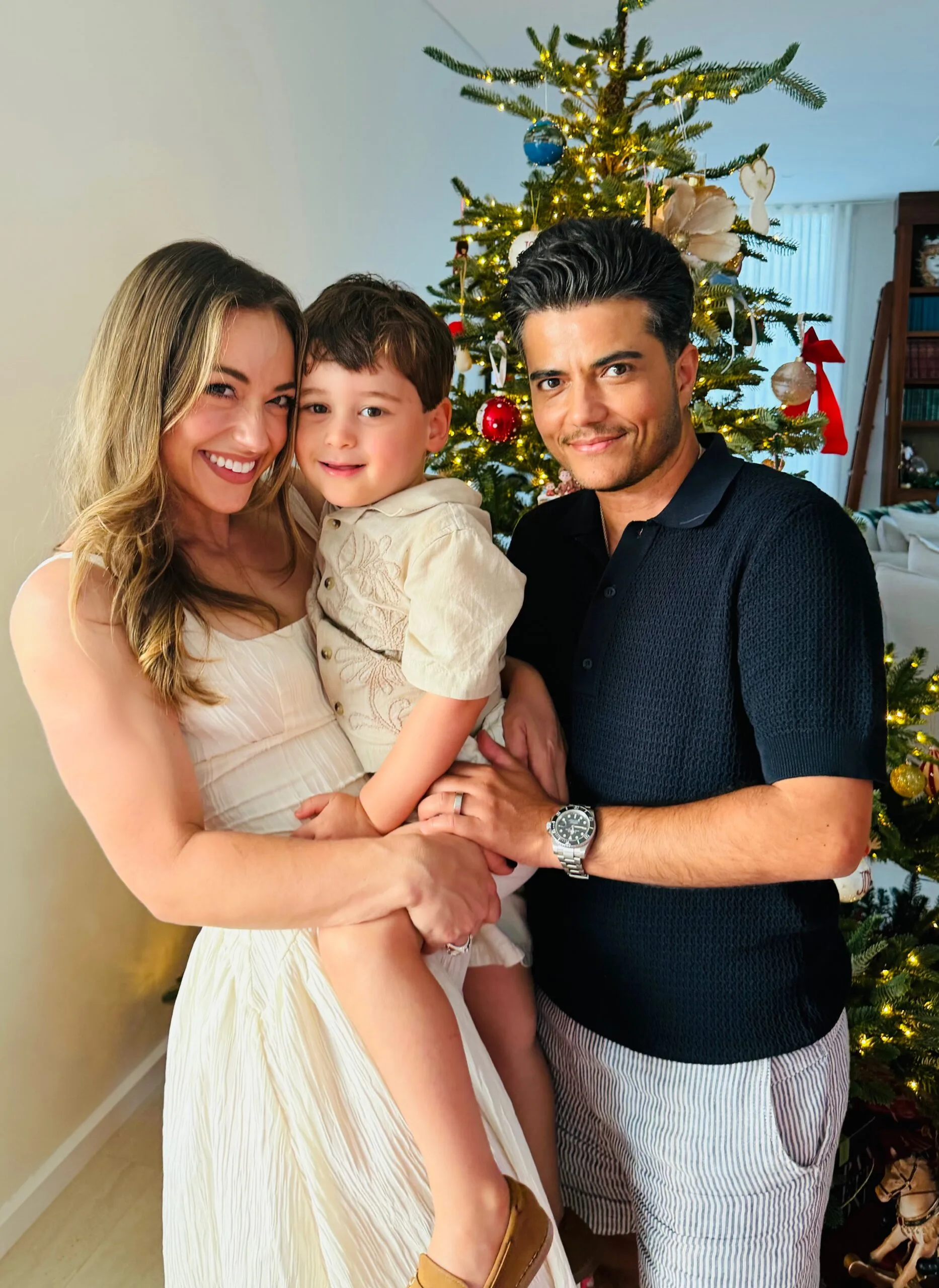 Image of mother, father and toddler