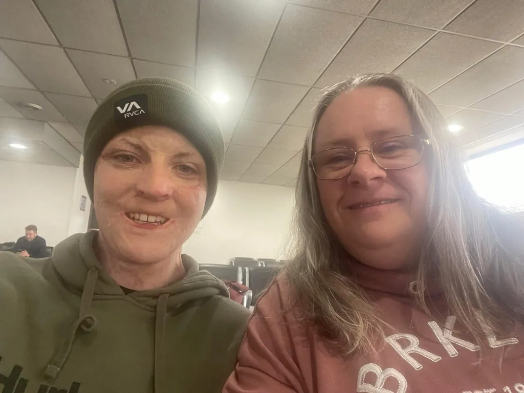 Image of mother and son