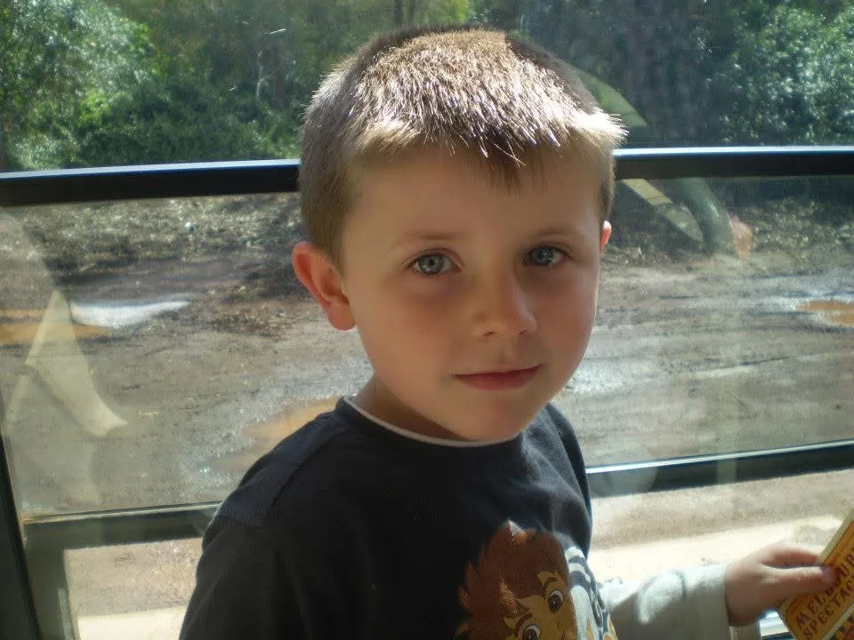 Image of boy before accident