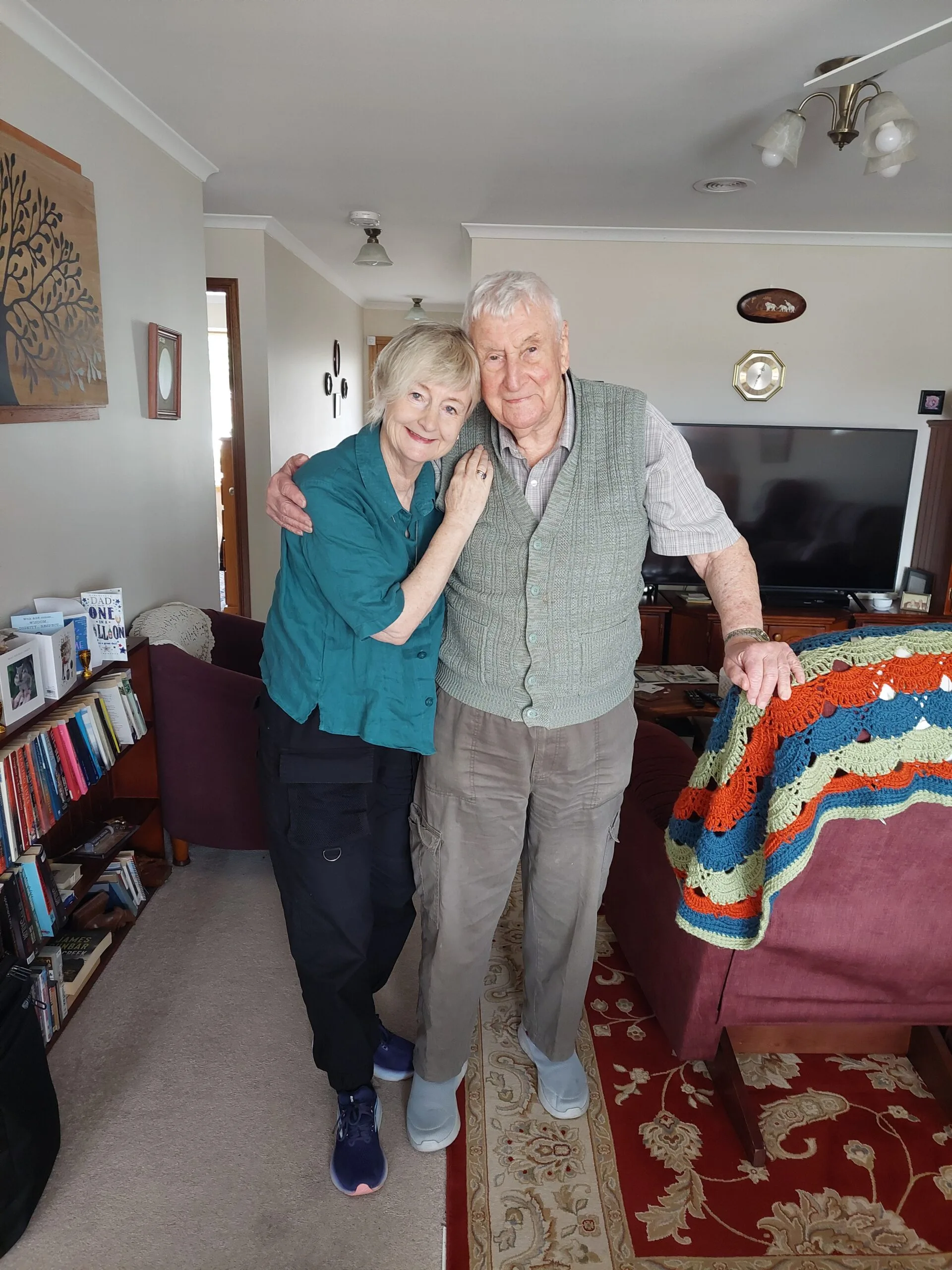 Sue with her dad