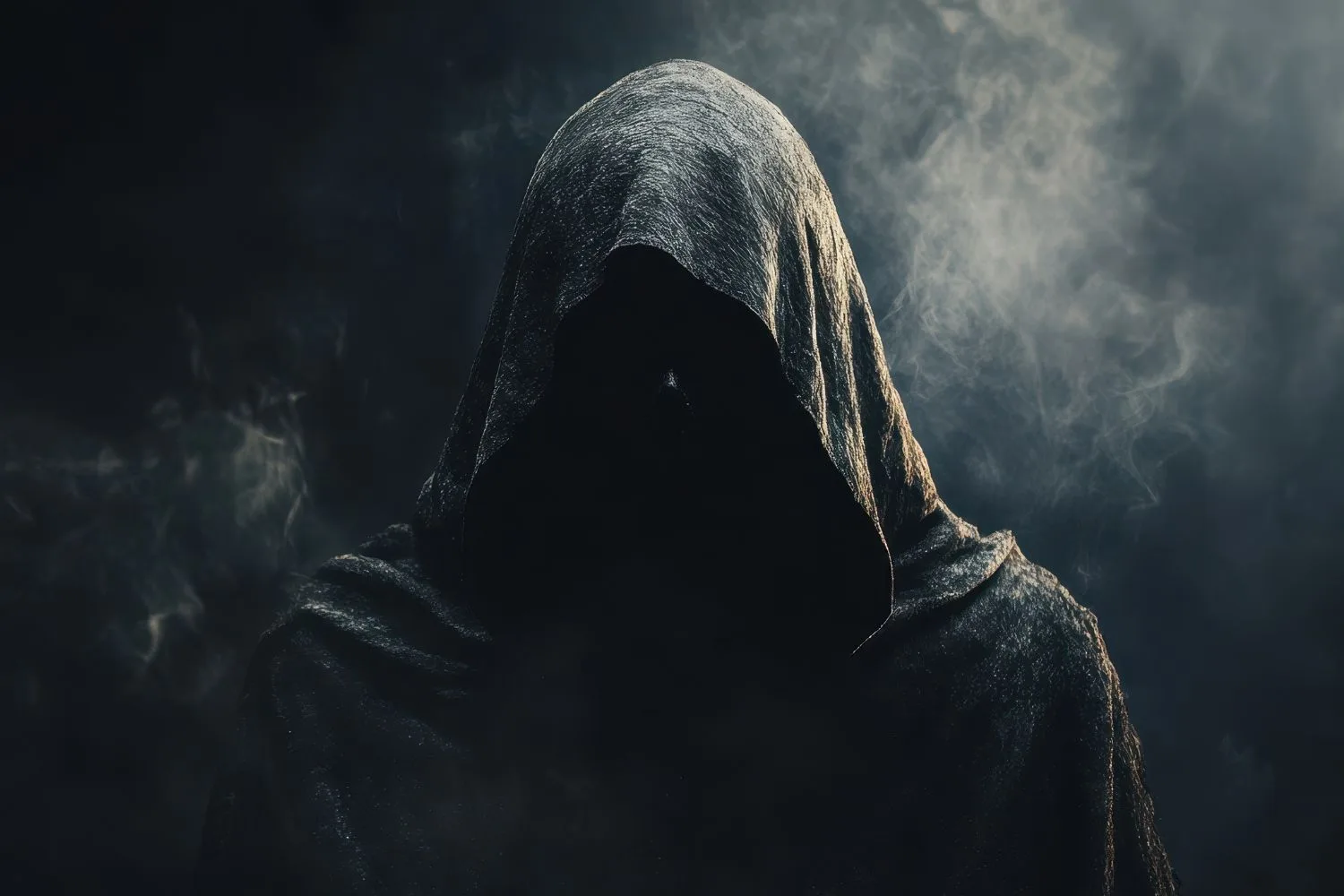 Stock image of ghostly monk