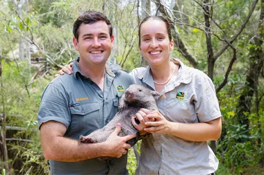 Image of zoo keepers who fell in love at the zoo