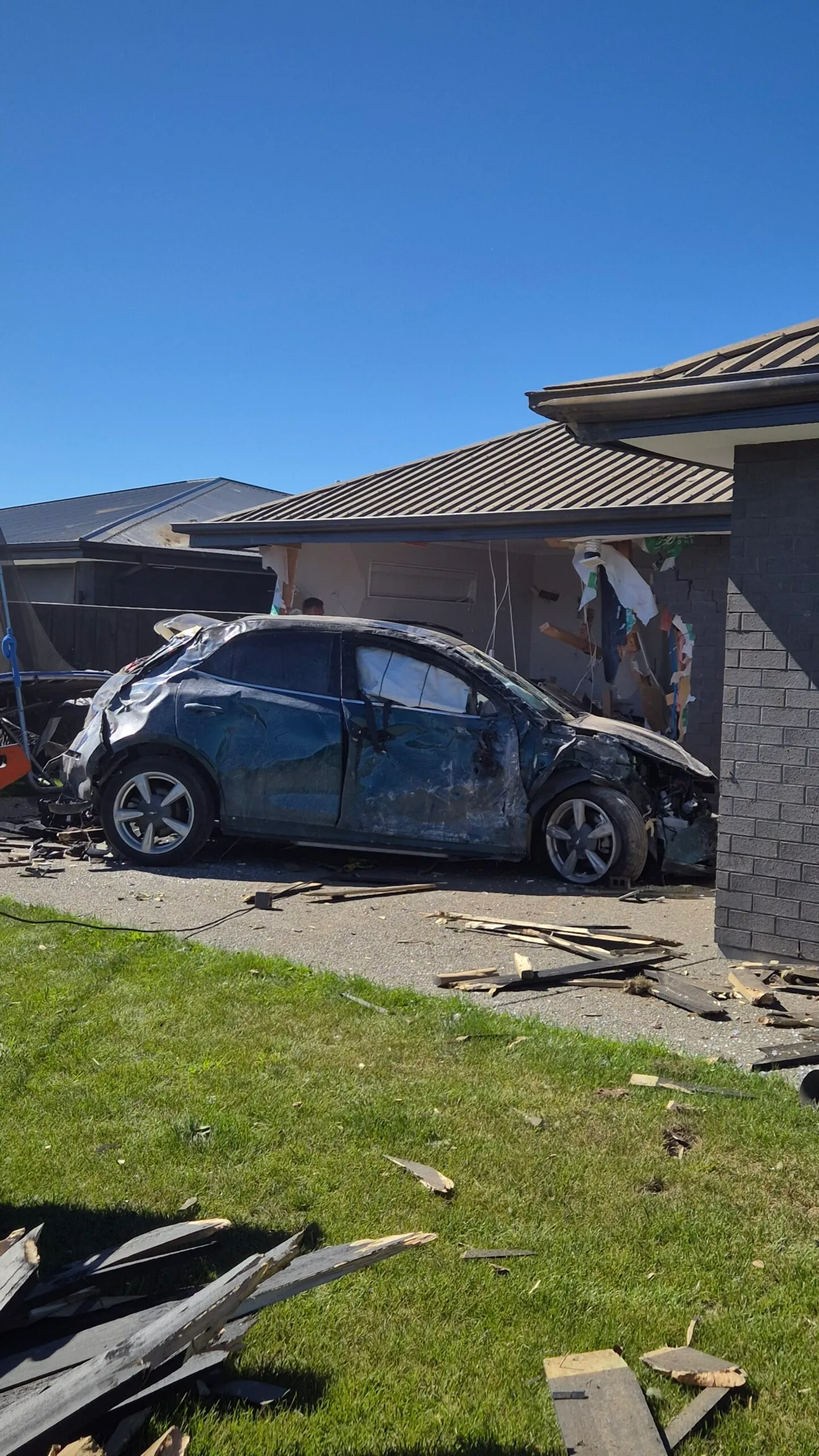 smashed car 