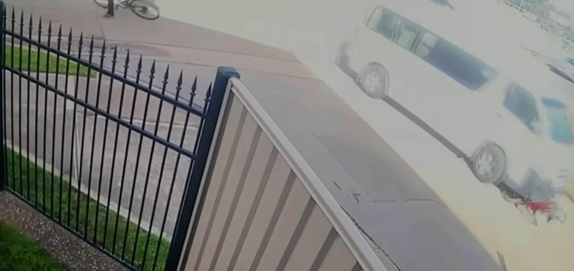 CCTV footage of van