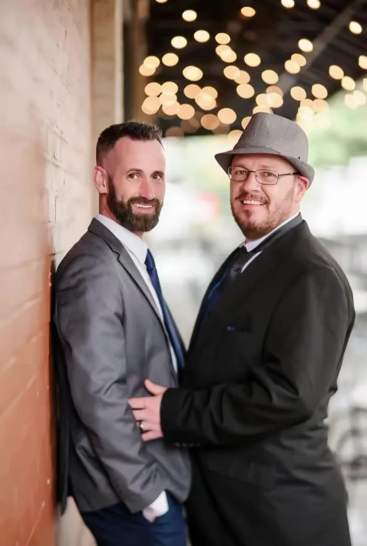 man and husband wedding photo