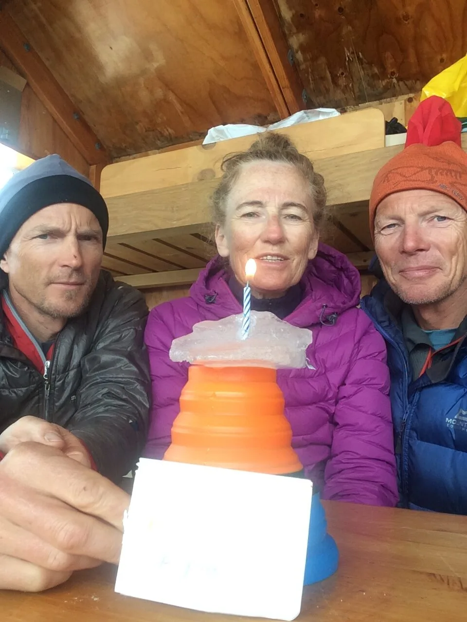 Image of people with birthday cake