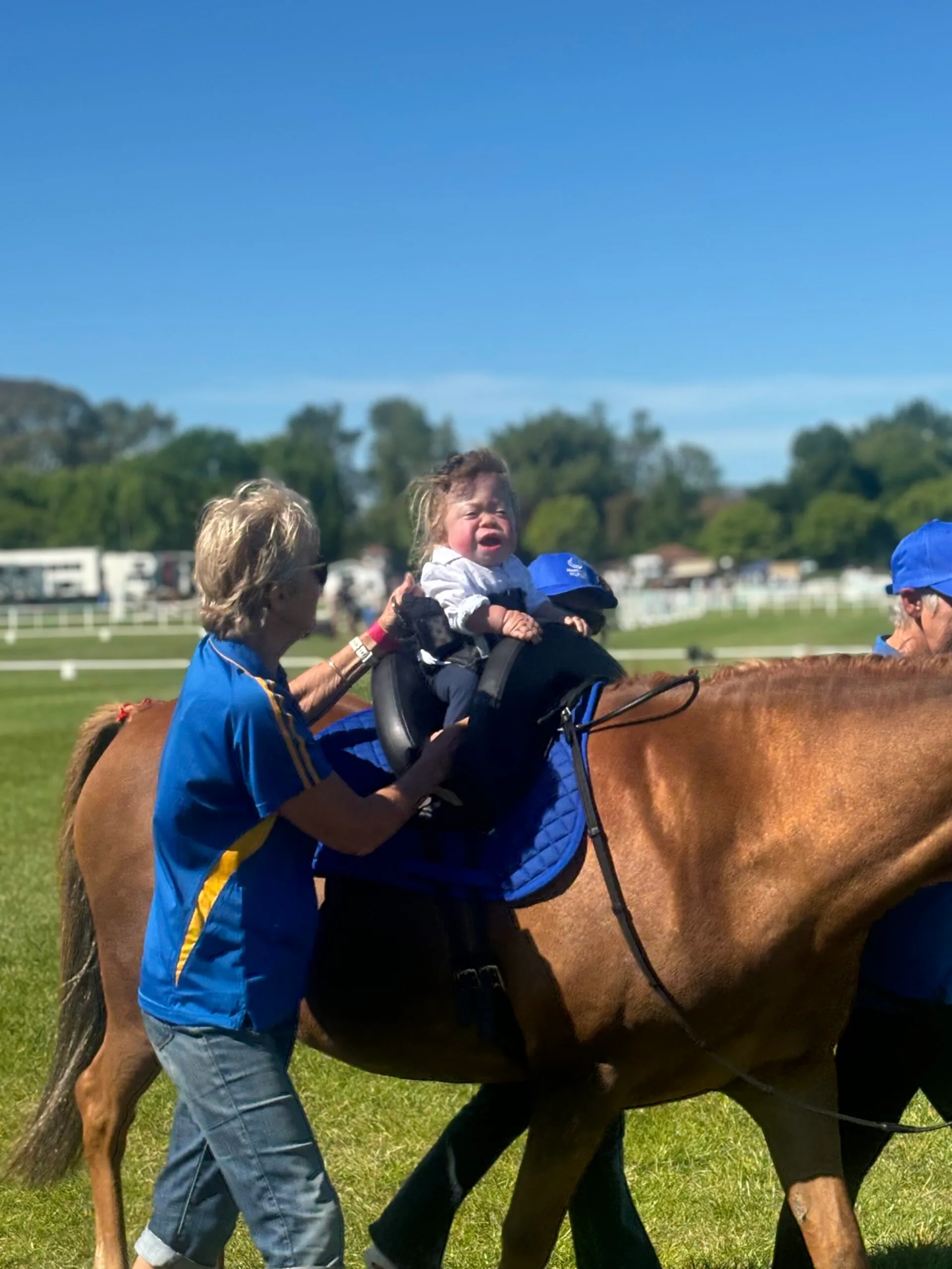willow riding a horse