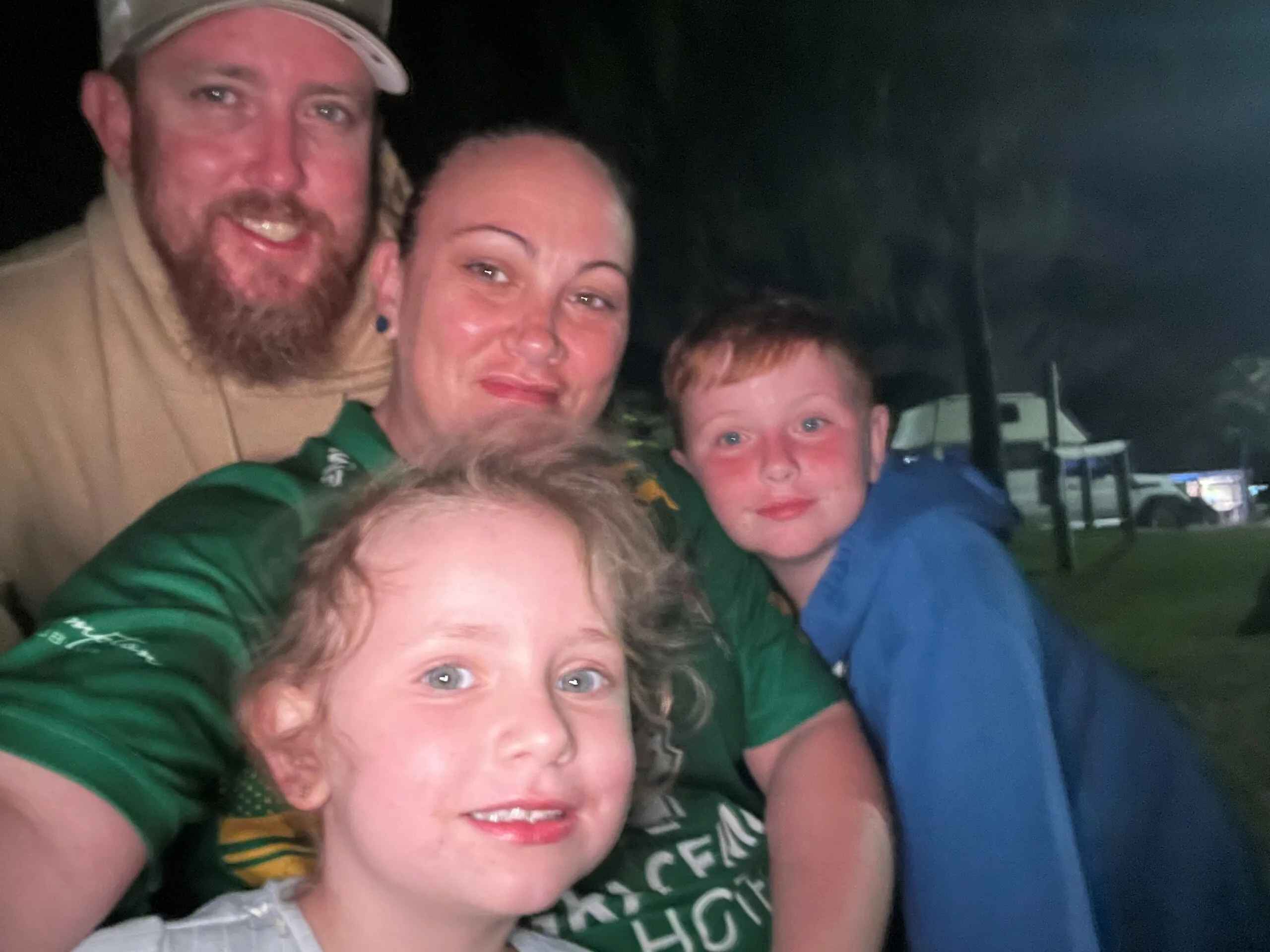 Amanda with her family