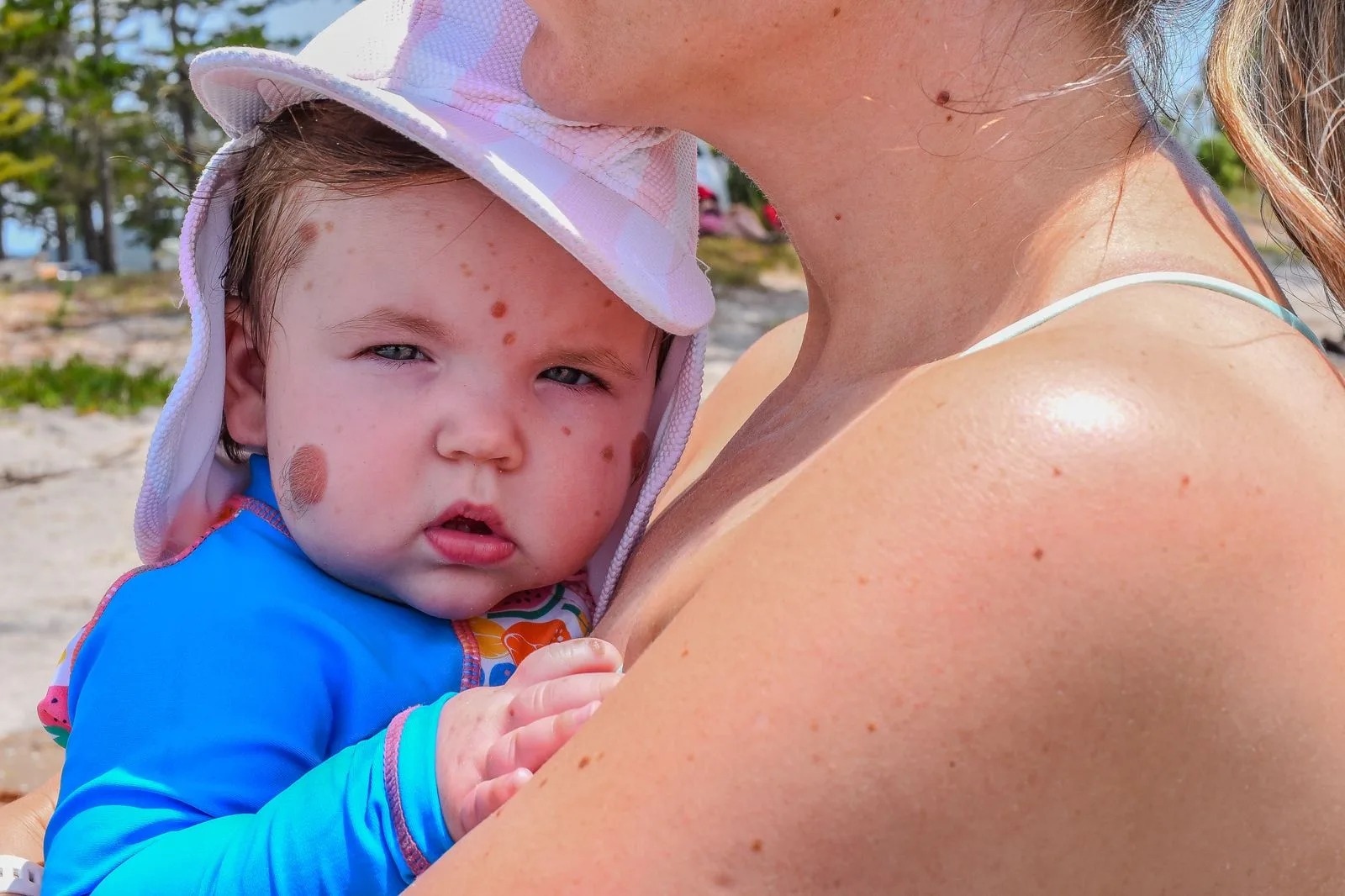 Baby Livi at the beach