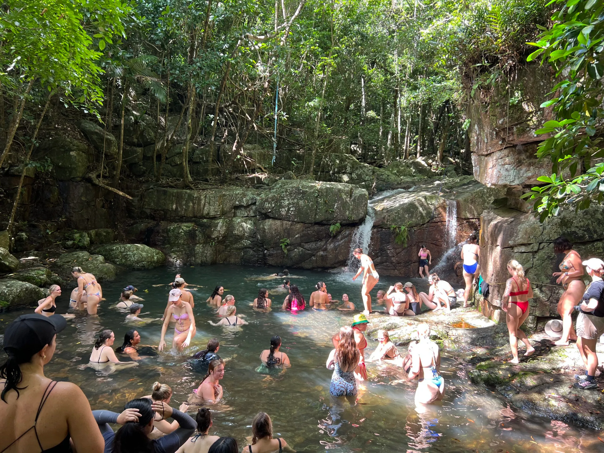 Rope Falls group hike and swim