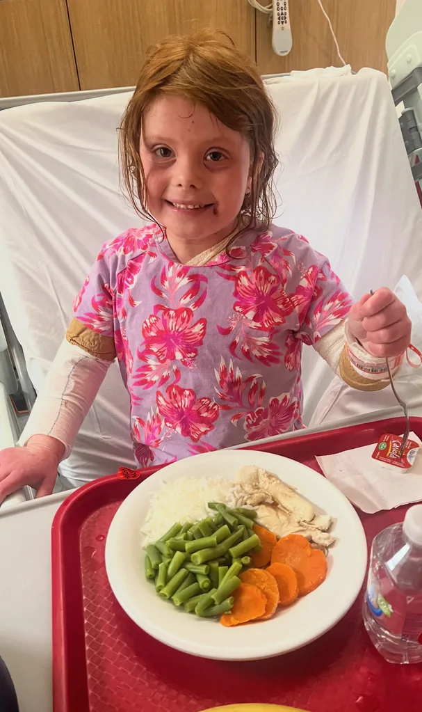 Image of young girl in hospital