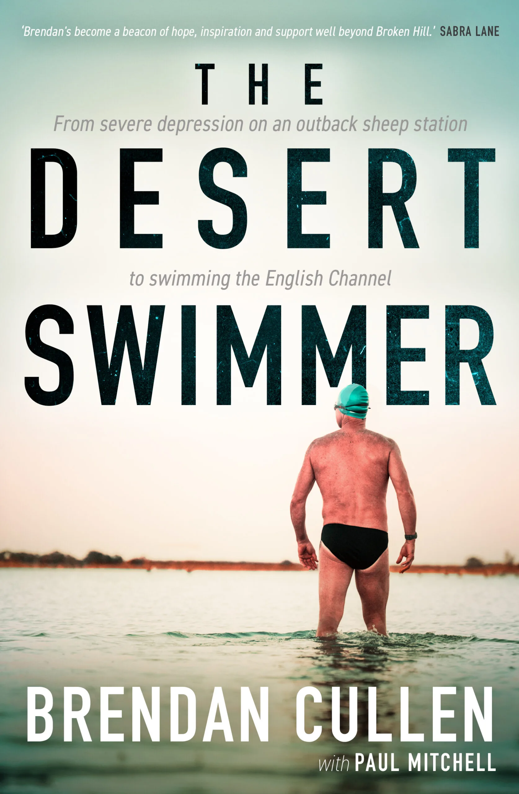 Book cover of man in the water.
