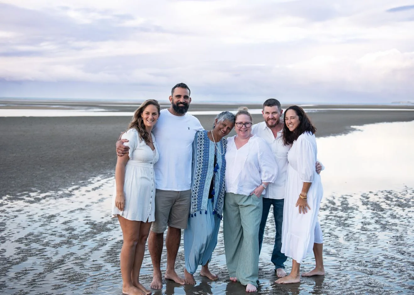 Image of family at the beach