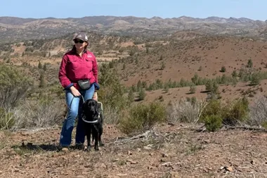 I couldn’t even find a doorway – now my guide dog helps me run a sheep station