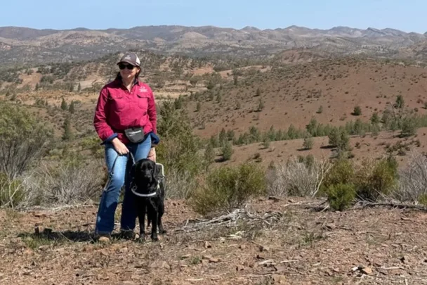 I couldn’t even find a doorway – now my guide dog helps me run a sheep station
