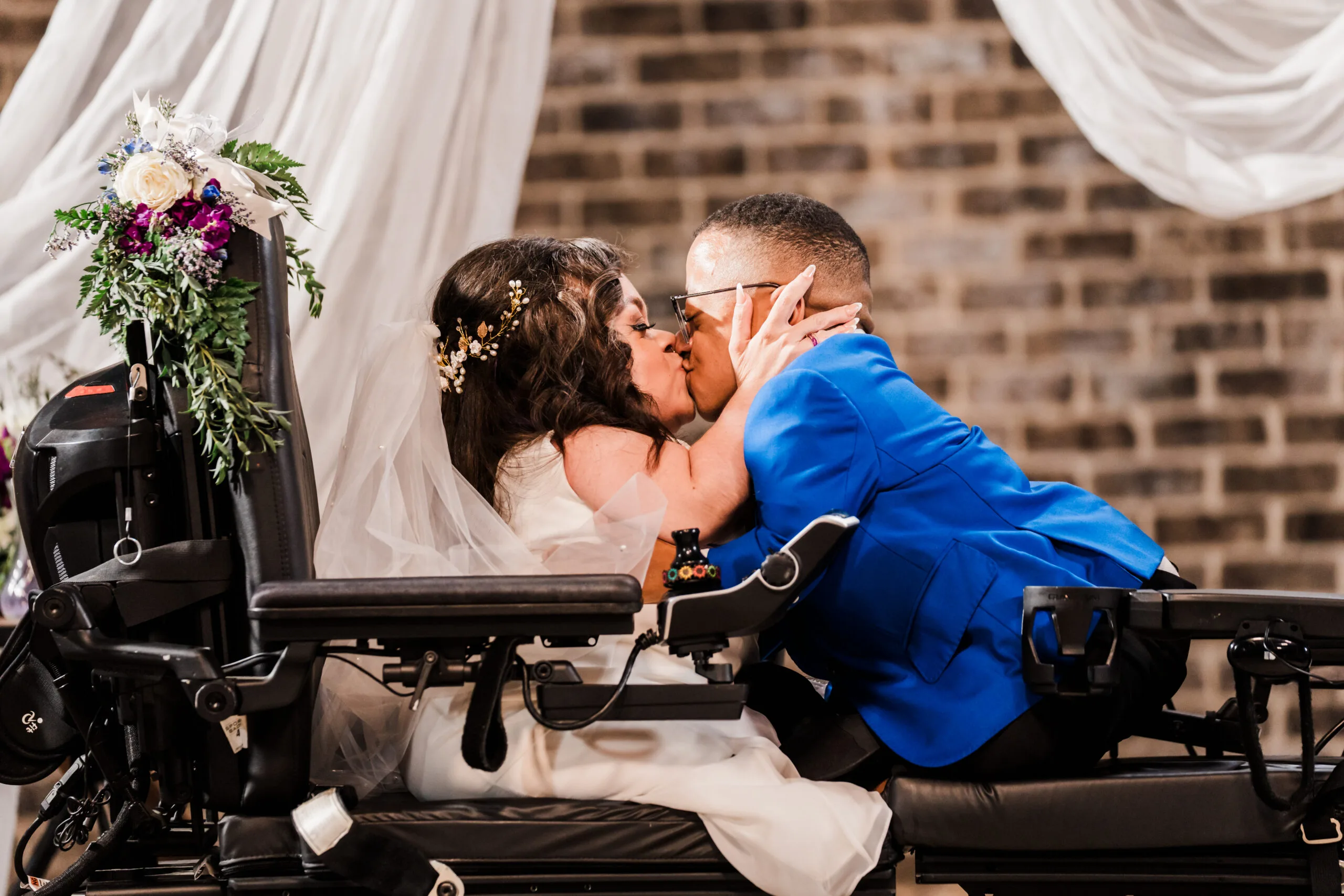 Jay and Pamela on wedding day
