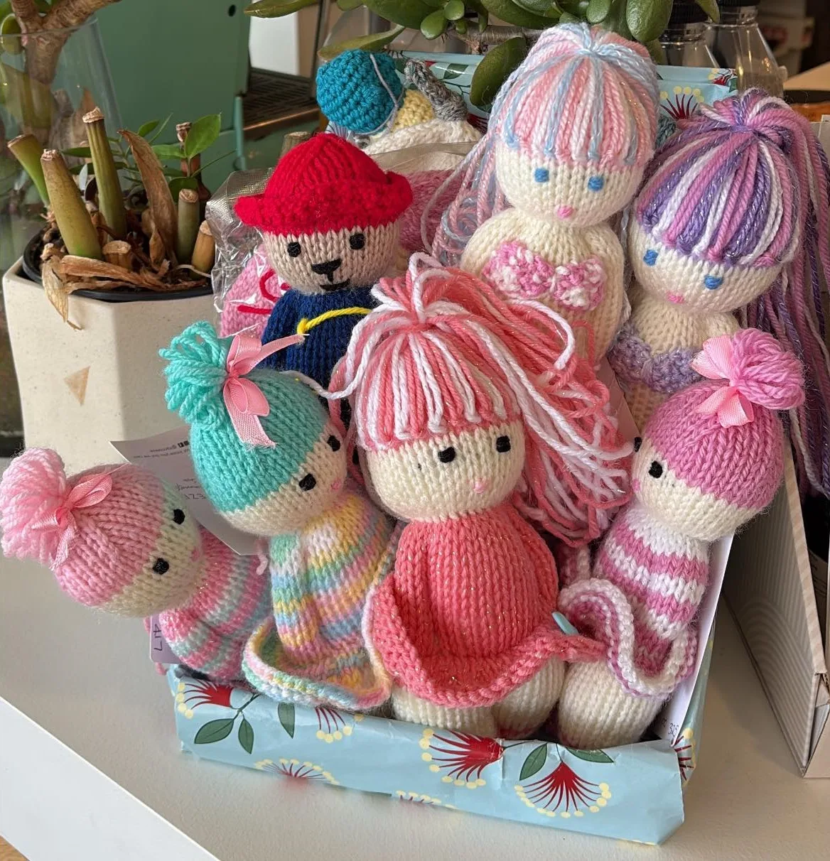 knitted dolls