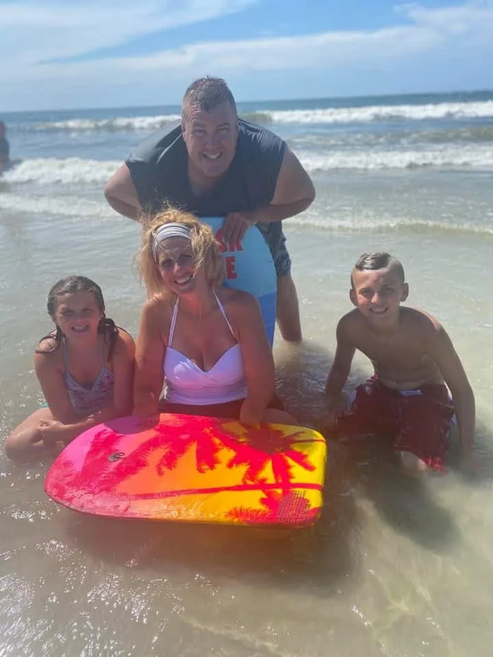 Image of family at the beach