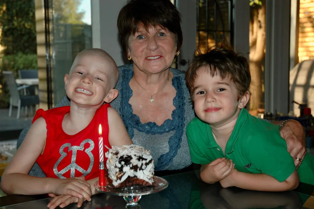 Grandmother and grandkids