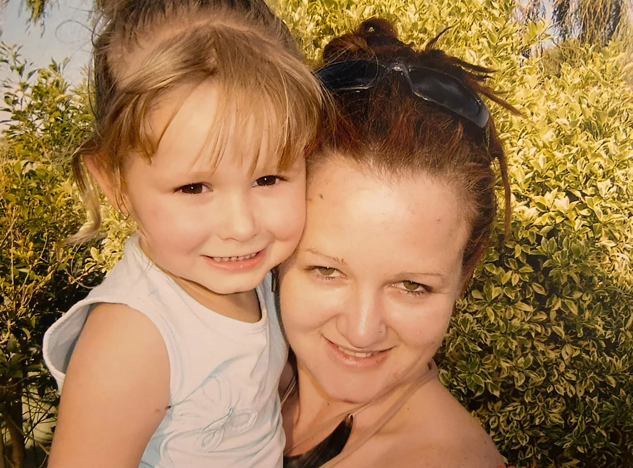 Julie and Abbey as a child