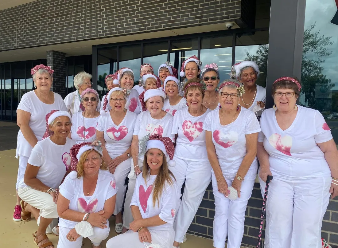 Image of breast cancer survivor choir