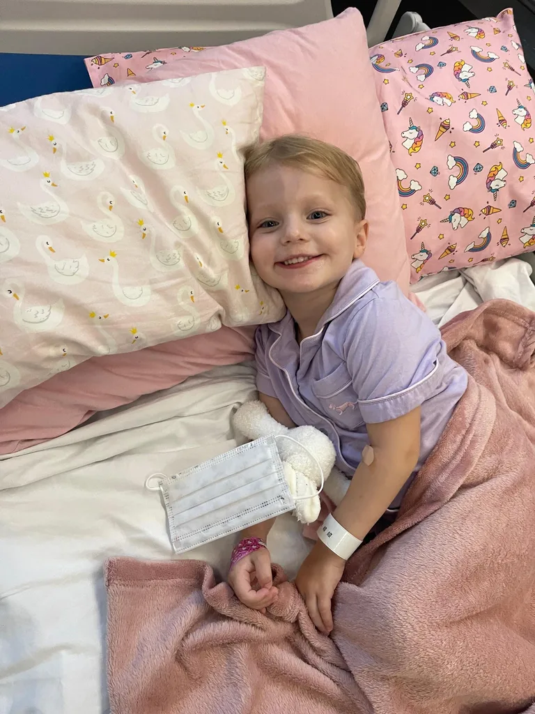 Olivia in hospital