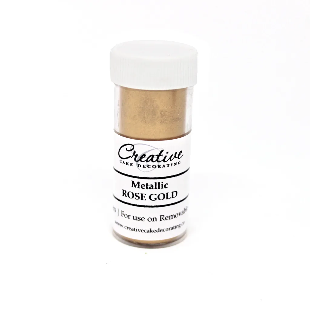 Image of gold glitter cake dust