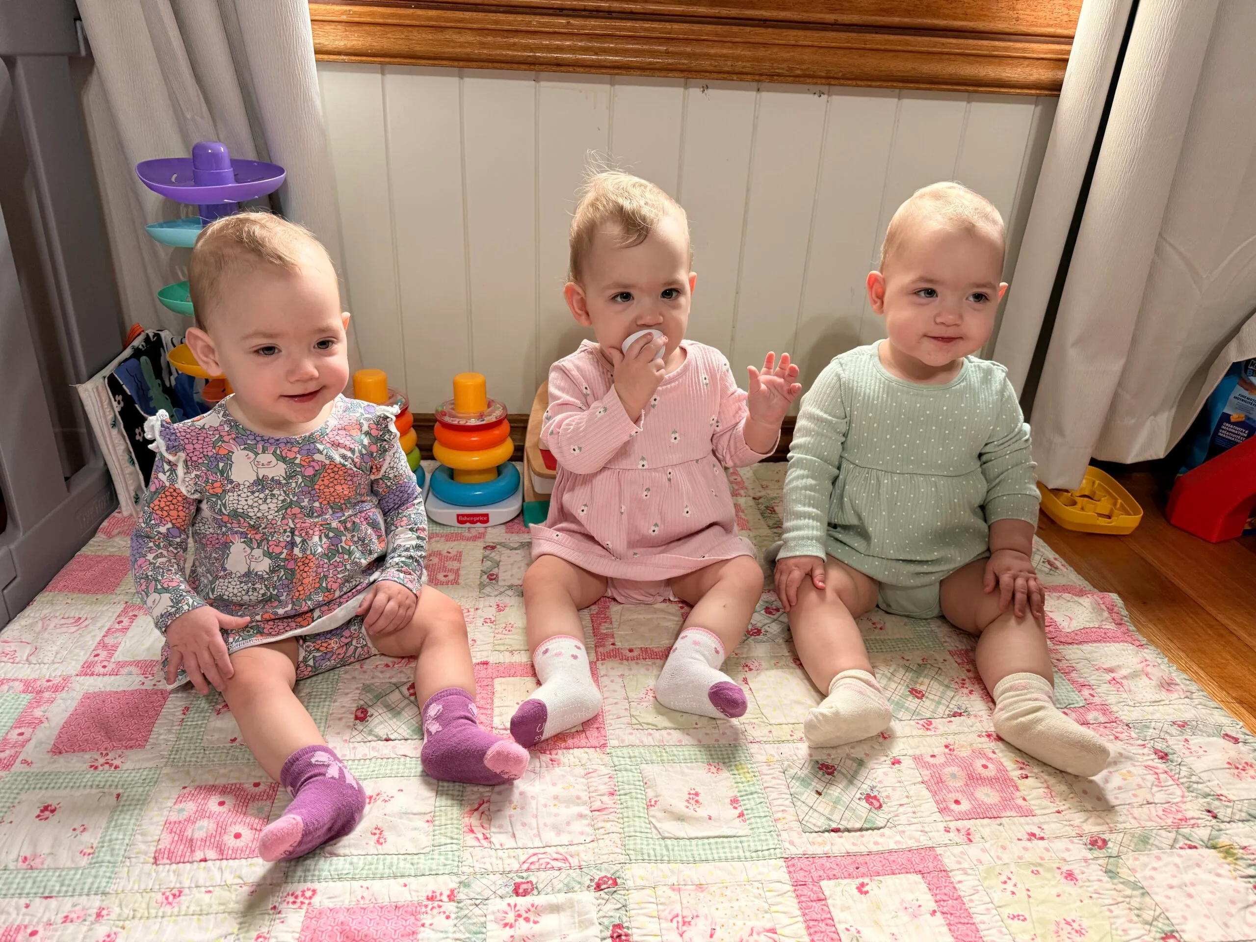 three triplet babies 
