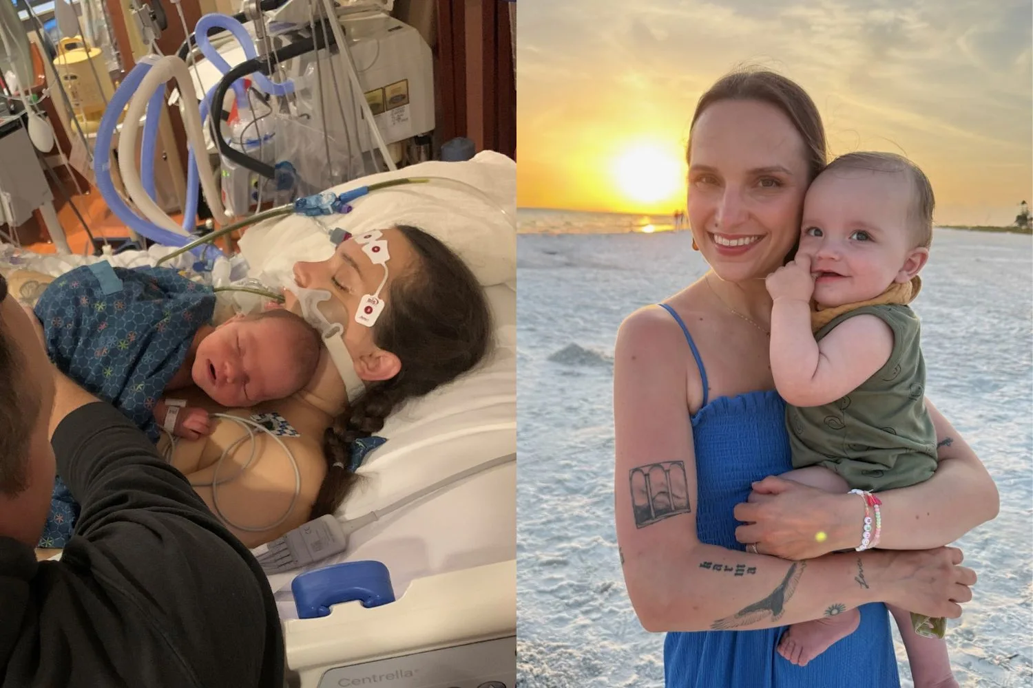 Casey Gould and her son Archer