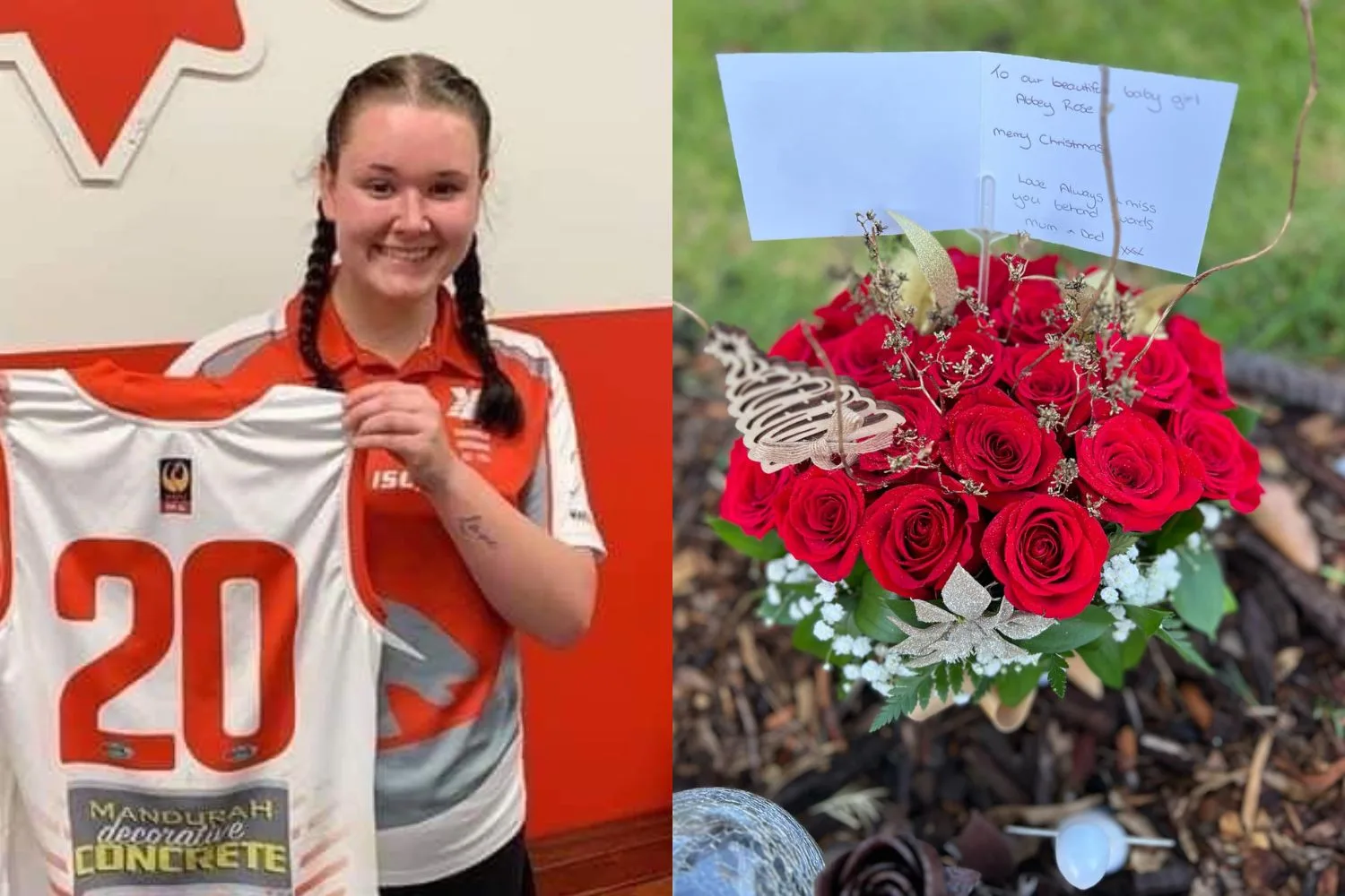 L: Abbey R: Her flowers