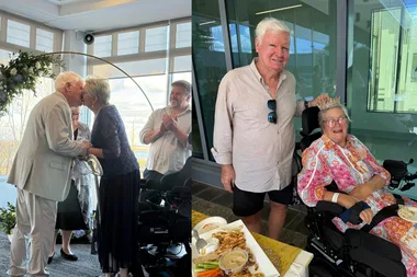 ‘I’m going to walk’: A backyard fall left Christine paralysed, but she defied the odds to marry her soulmate