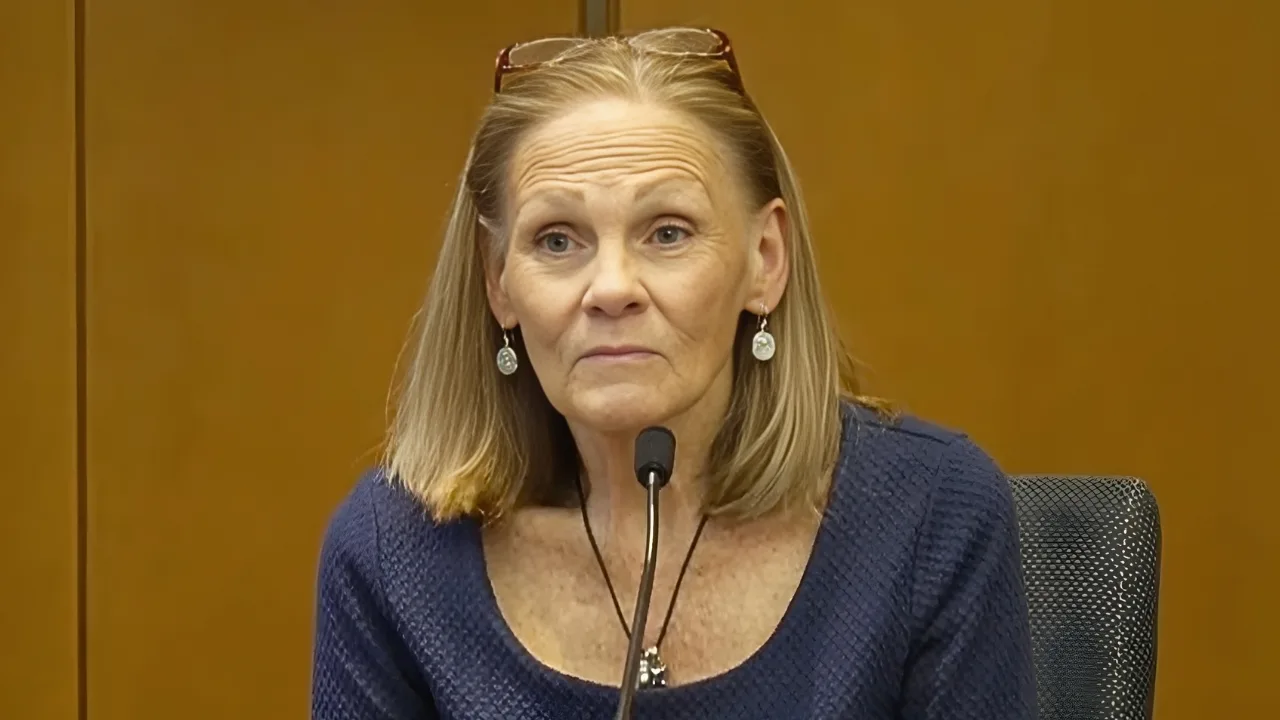 woman in courtroom