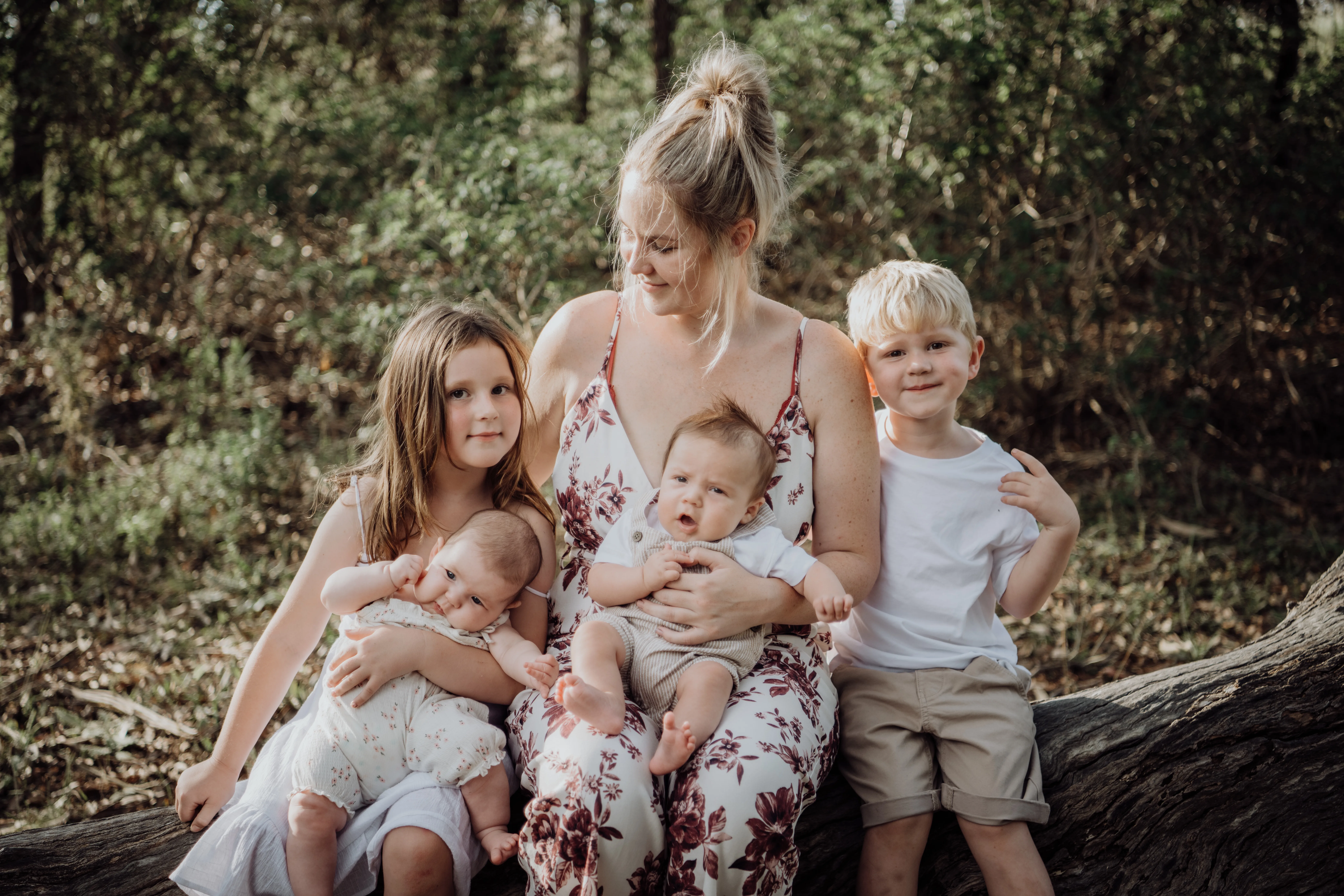 woman with children