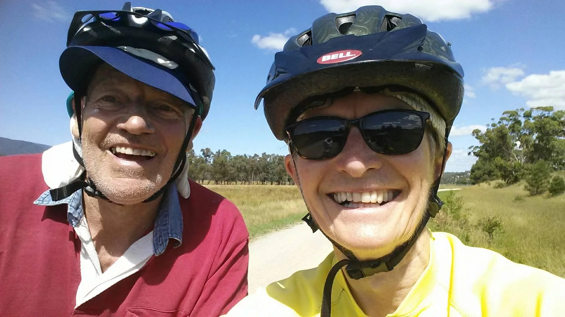 couple bike riding